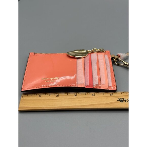 Kate Spade Snack Time Embossed Card Case Wristlet Wallet KL570 Kettle Cooked - Picture 11 of 13